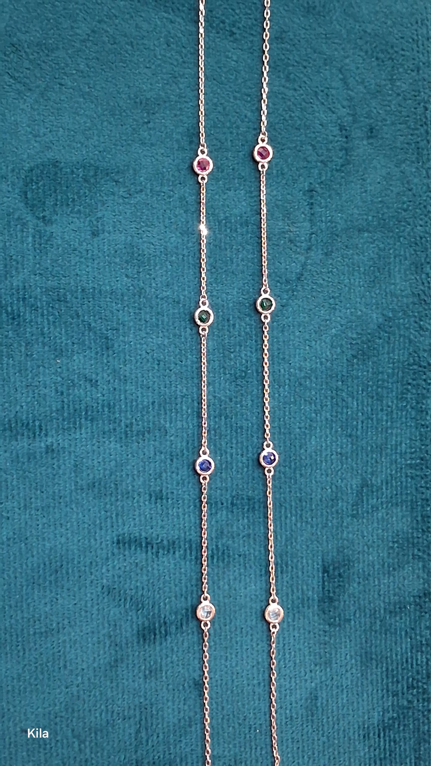 92.5 Silver Rose Gold Plated Anklets | Stylish Modern Design | Elegant Jewellery