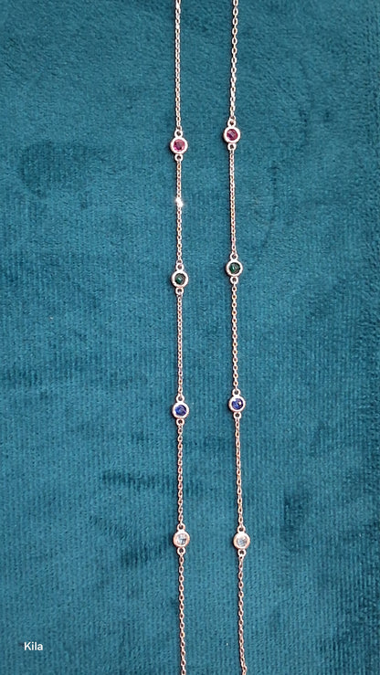 92.5 Silver Rose Gold Plated Anklets | Stylish Modern Design | Elegant Jewellery