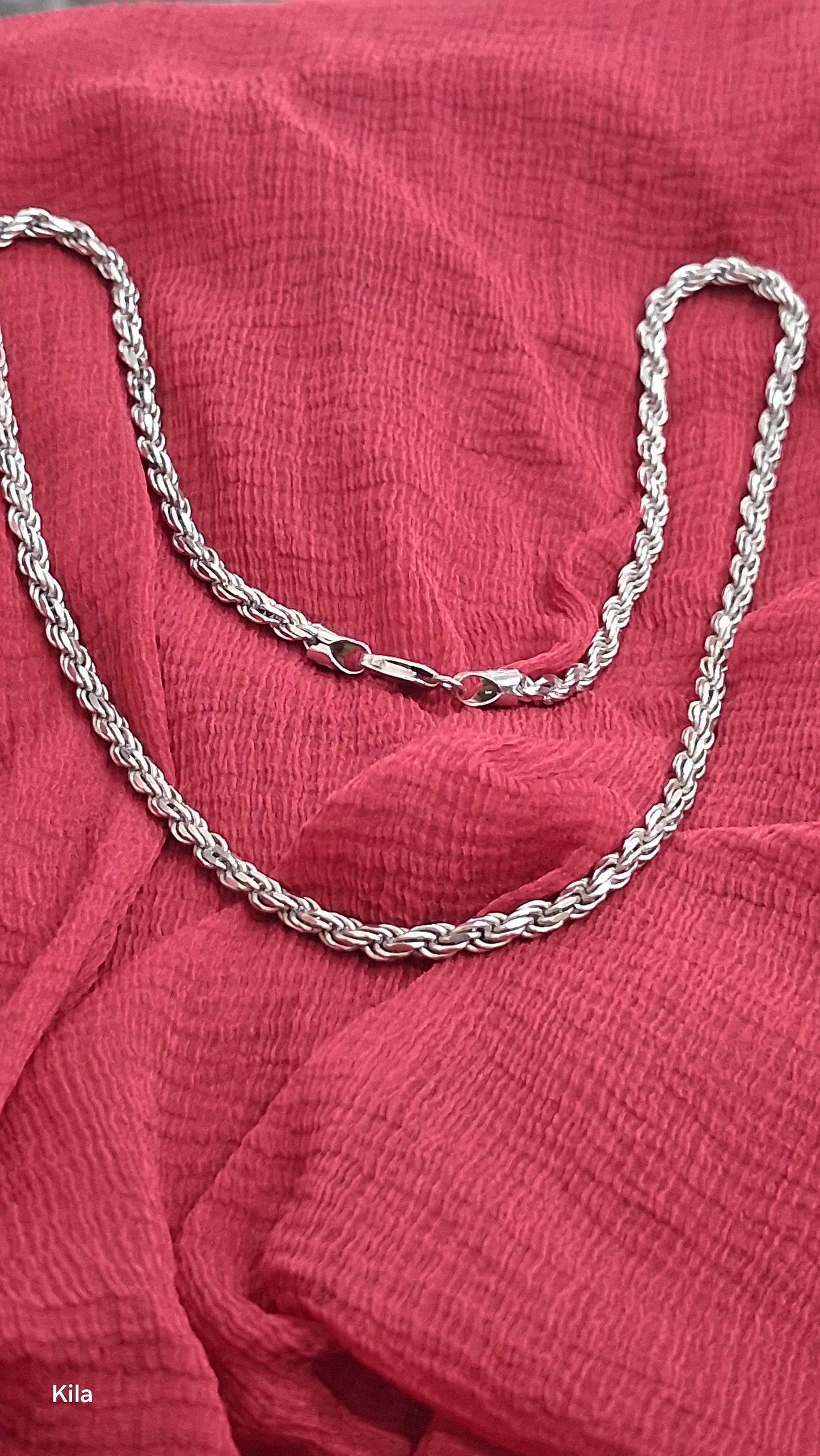 92.5 Silver Men’s Chain 20 Inches | Stylish Premium Finish | Elegant Fashion Jewellery