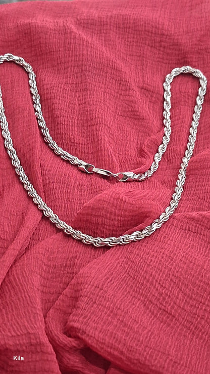 92.5 Silver Men’s Chain 20 Inches | Stylish Premium Finish | Elegant Fashion Jewellery