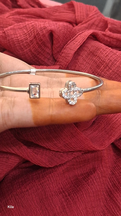 92.5 Silver Minimal Bracelet | Stylish Clean Design | Elegant Jewellery