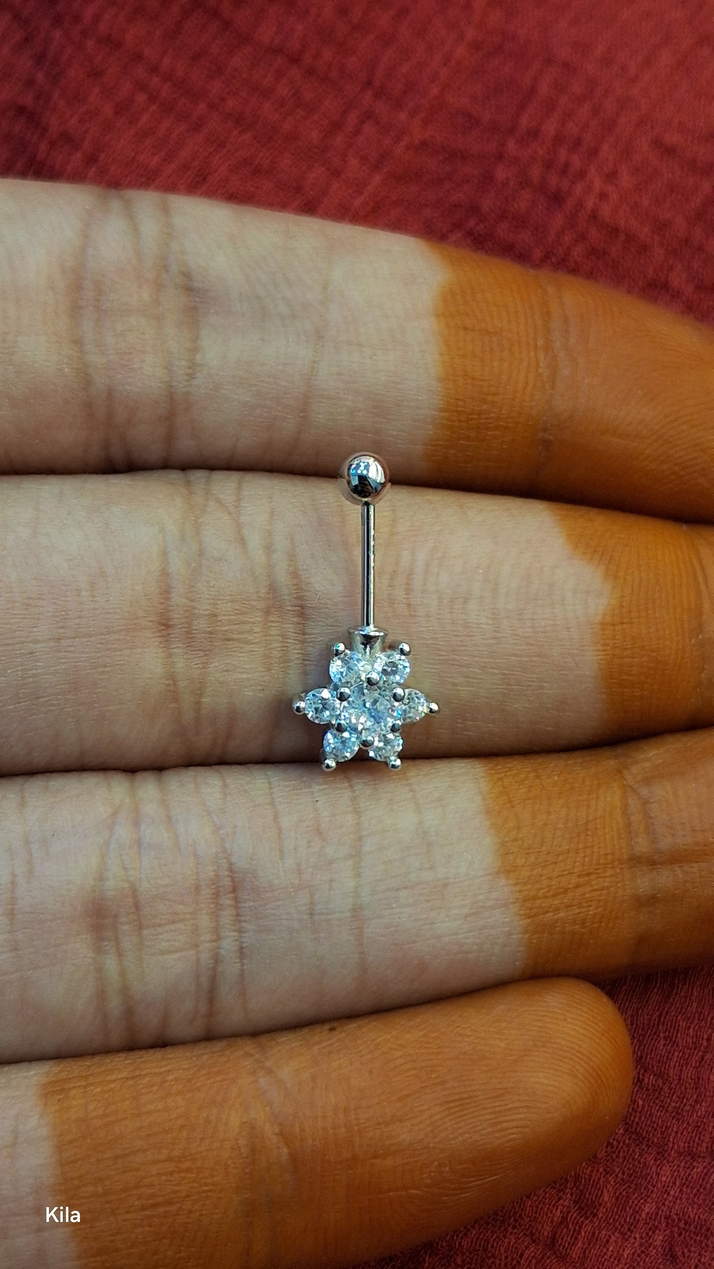 92.5 Silver Flower Bugadi | Stylish Floral Design | Elegant Jewellery