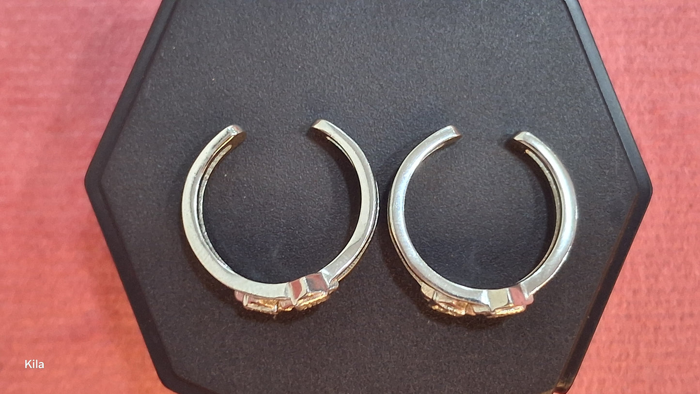 92.5 Silver Elegant Toe Rings | Smooth Finish Design | Stylish Jewellery