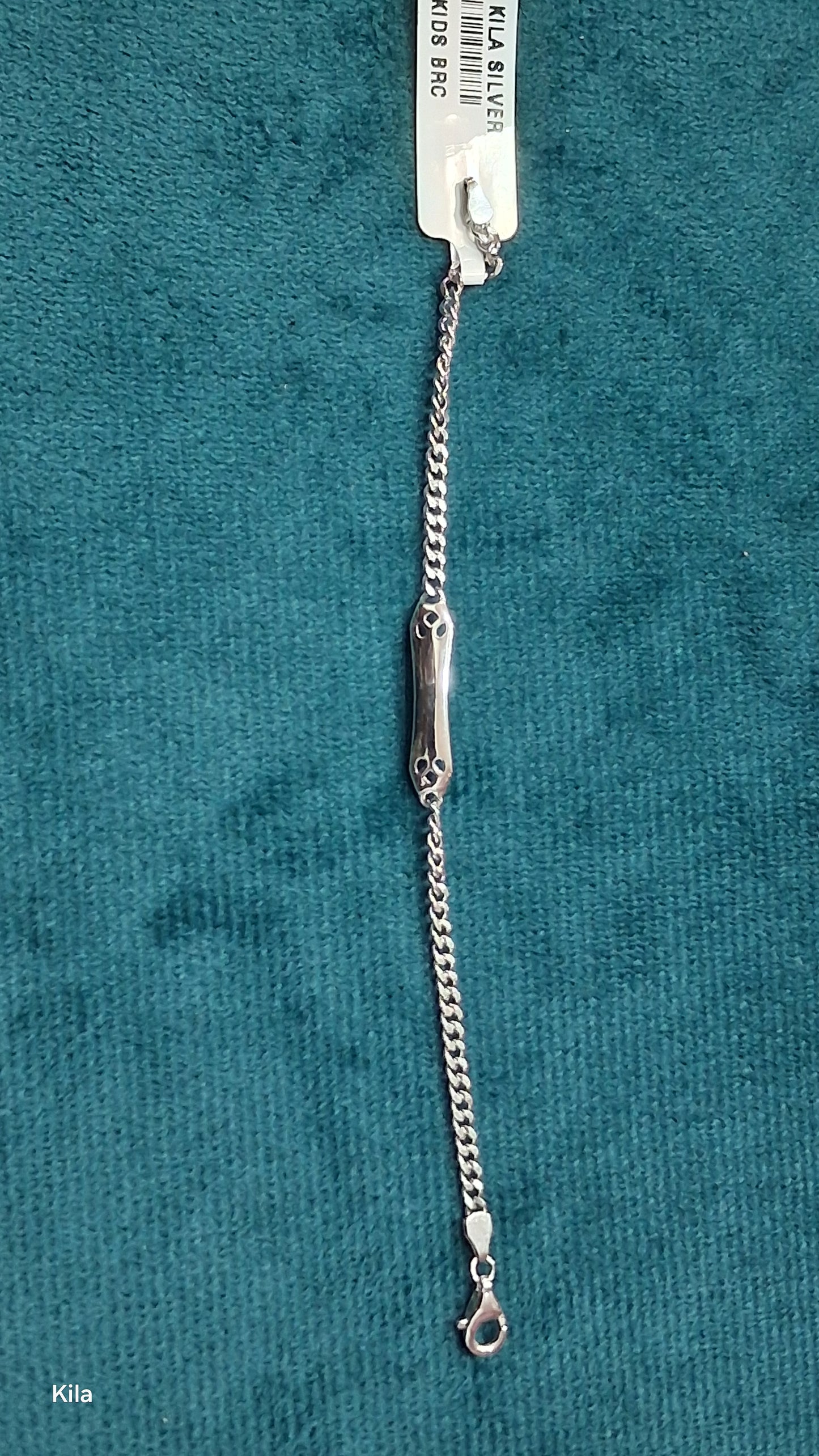 92.5 Silver Stylish Kids Bracelet | Elegant Modern Design | Jewellery
