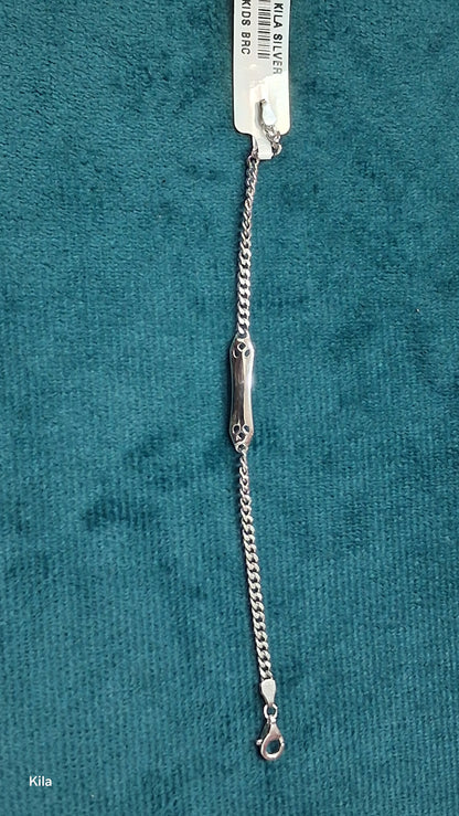 92.5 Silver Stylish Kids Bracelet | Elegant Modern Design | Jewellery