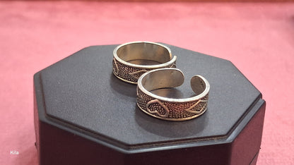 92.5 Silver Classic Toe Rings | Traditional Elegant Design | Jewellery