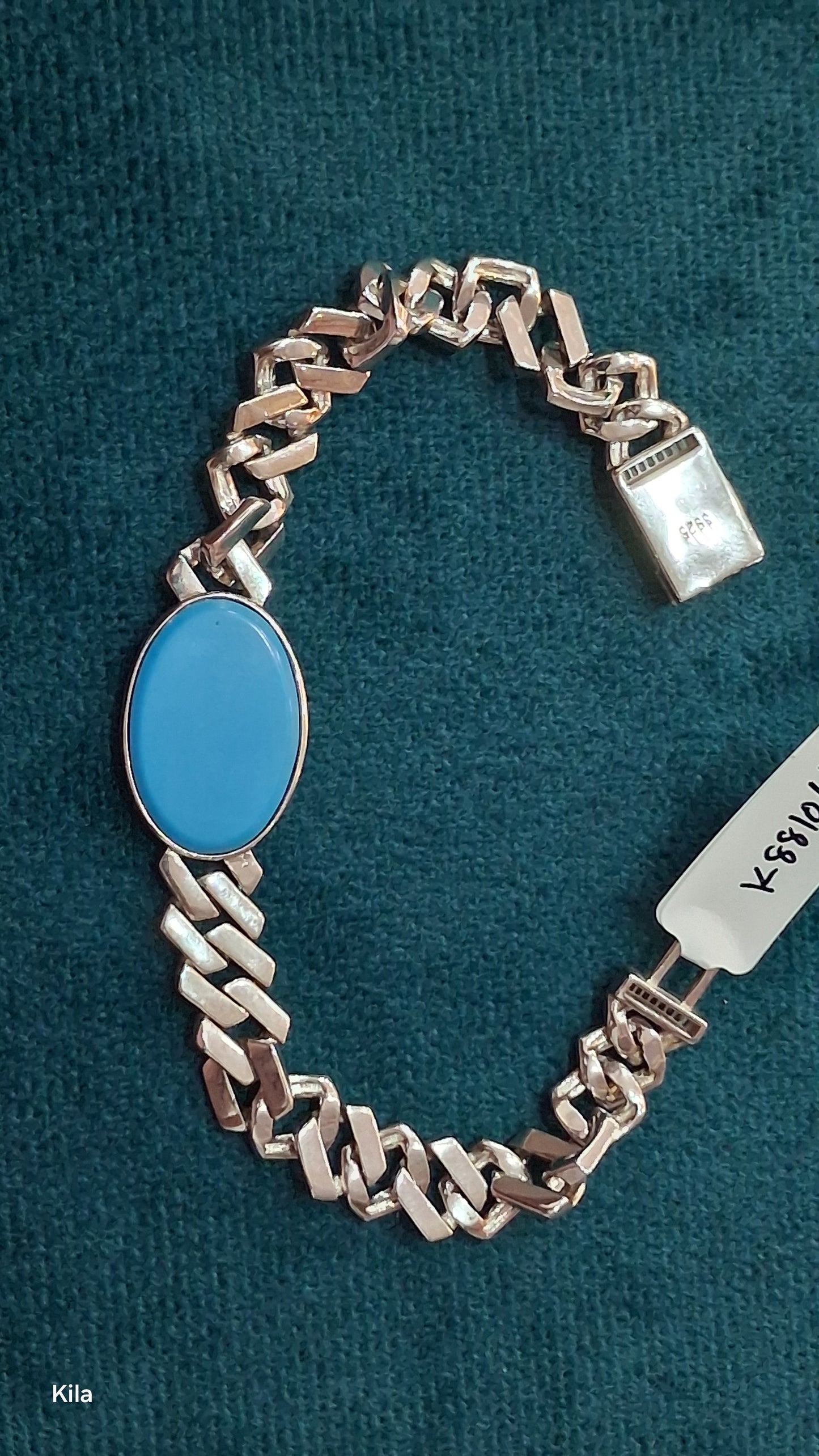 92.5 Silver Men’s Bracelet 8 Inches | Stylish Refined Design | Elegant Jewellery