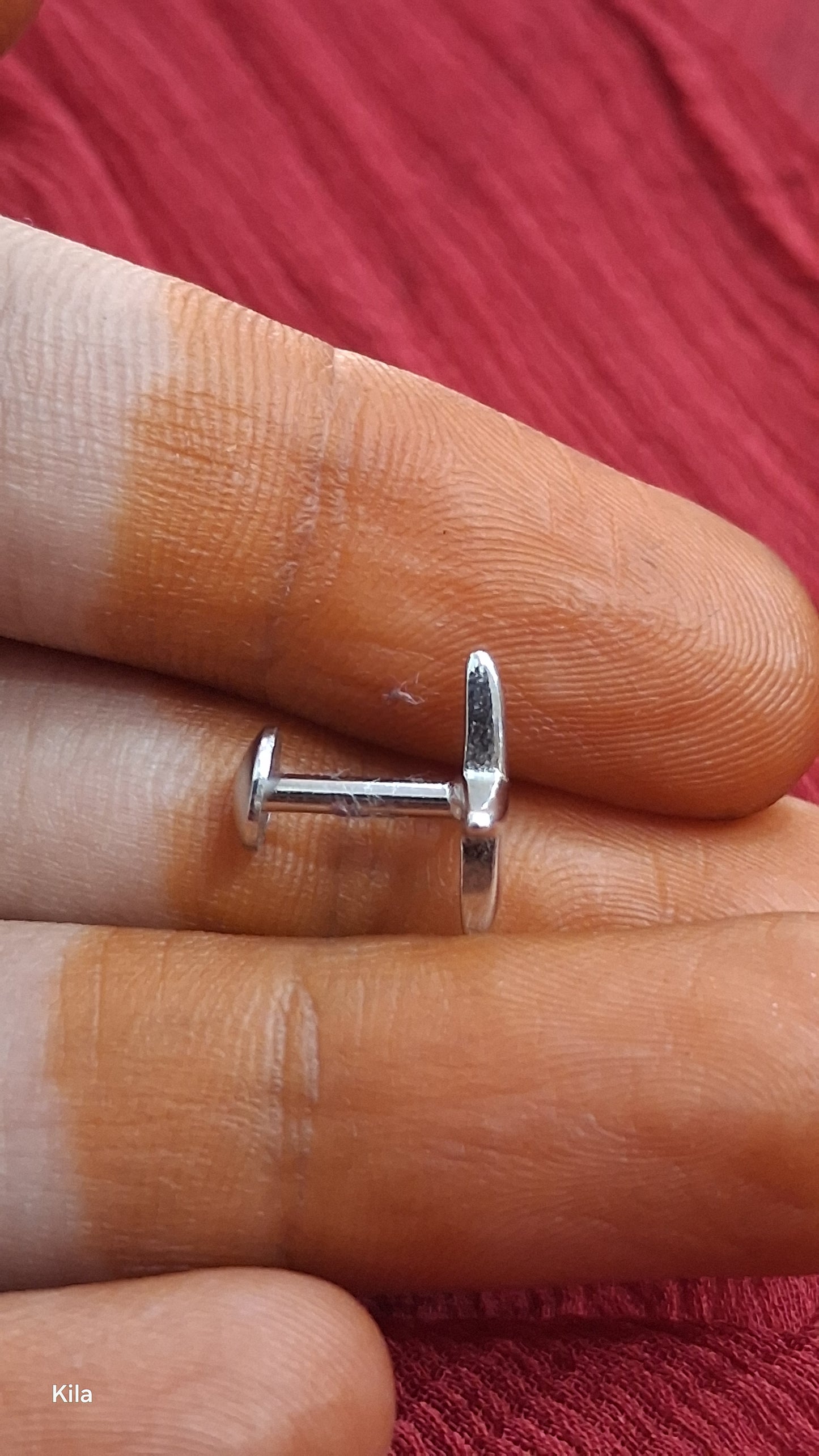 92.5 Silver plus Men’s Stud (Single) | Stylish Minimal elegant Design | Elegant Jewellery for men