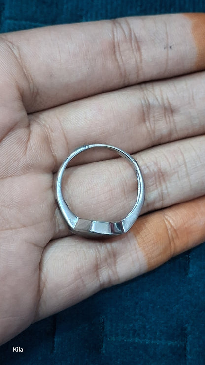 92.5 Silver Men’s Ring Size 21 | Stylish Clean Finish | Elegant Jewellery