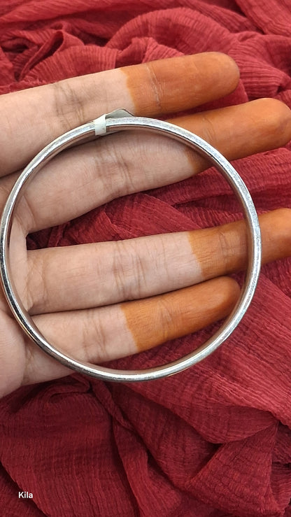 92.5 Silver Men’s Kada 2.8 | Stylish Refined Design | Elegant Jewellery