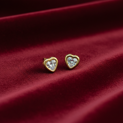 92.5 Silver Gold Plated Studs | Stylish Elegant Design | Everyday Jewellery