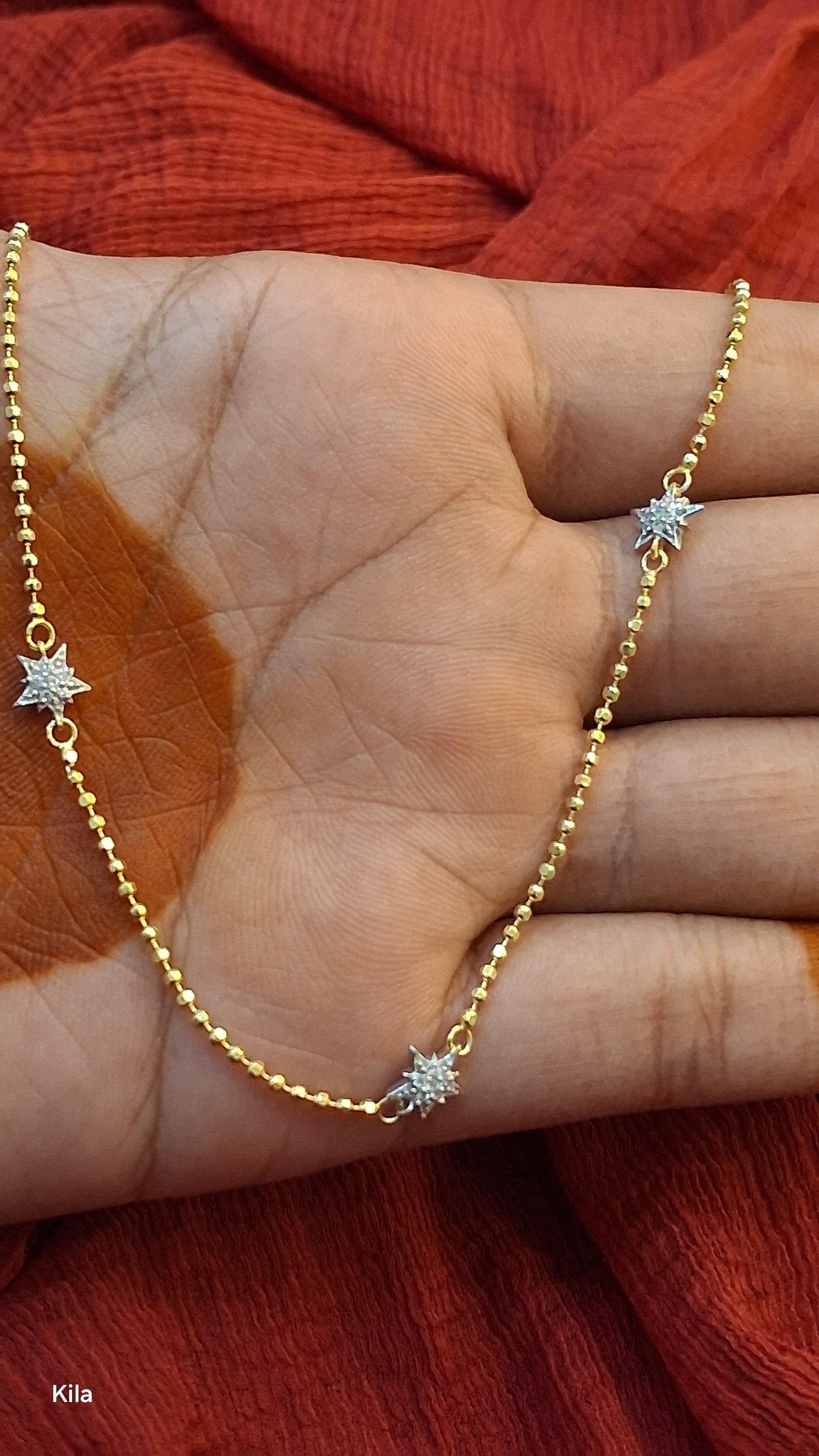 925 Silver Premium Gold Plated Chain 18 Inches | Stylish Elegant Design | Jewellery