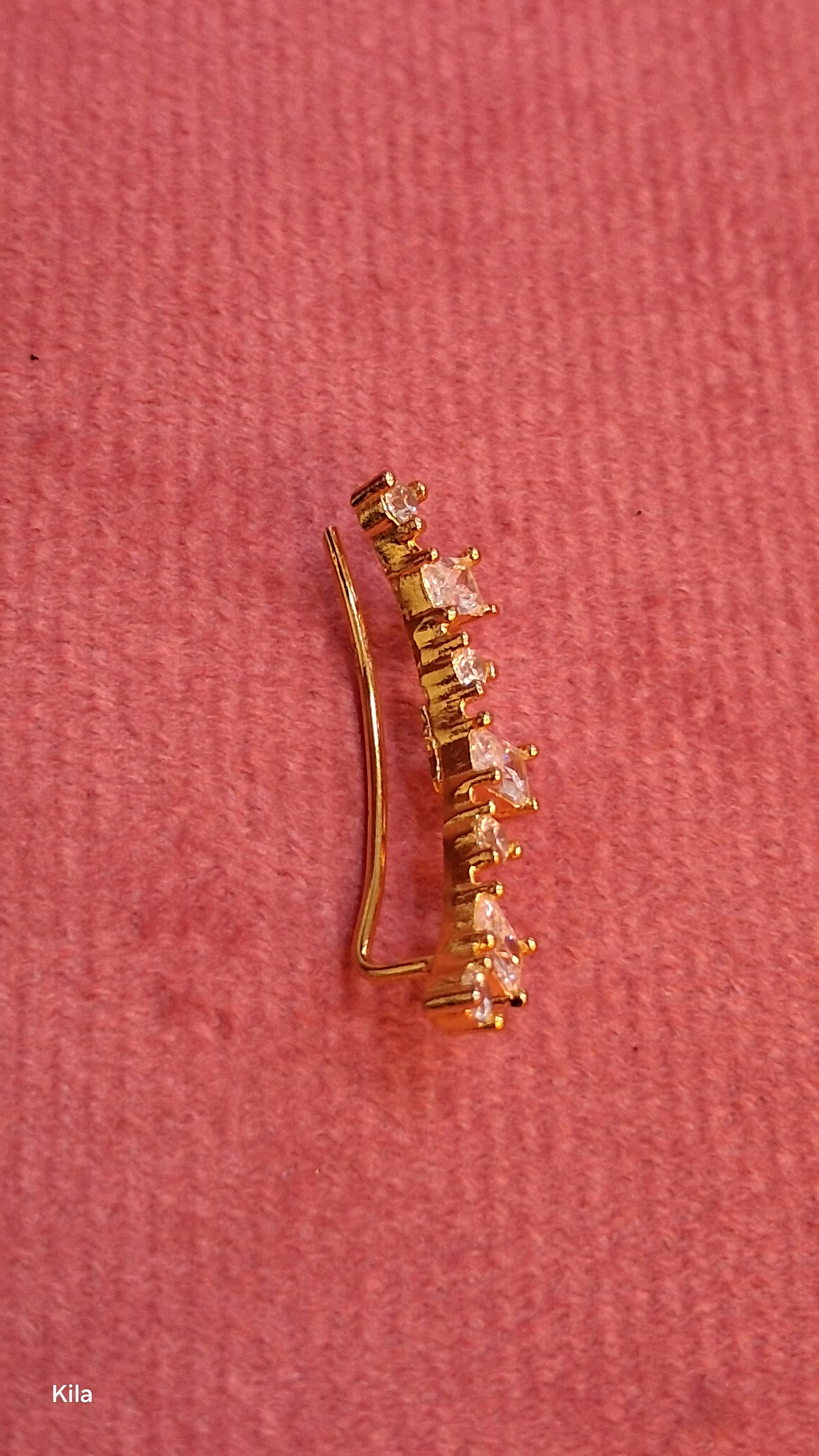 92.5 Silver Premium Gold Plated Earcuffs | Polished Elegant Design | Jewellery