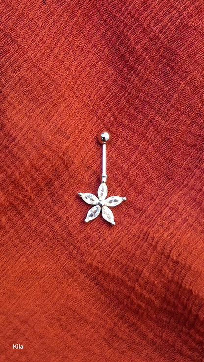 92.5 Silver Flower Bugadi | Stylish Classic Floral Design | Elegant Jewellery