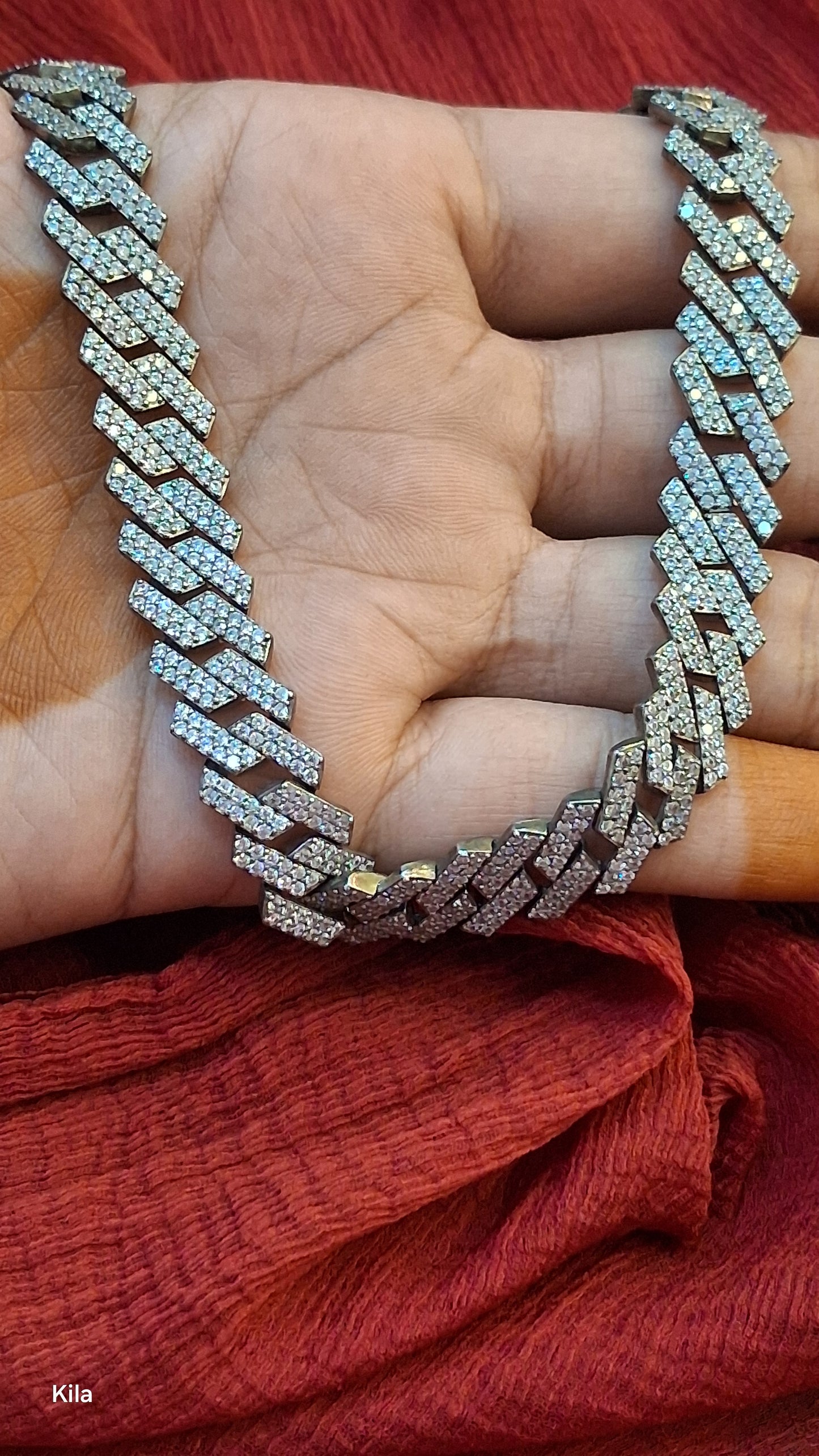 92.5 Silver Men’s Chain 19 Inches | Stylish Refined Design | Elegant Jewellery