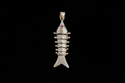 92.5 Silver Fish Pendant | Stylish Symbolic Design | Elegant Jewellery