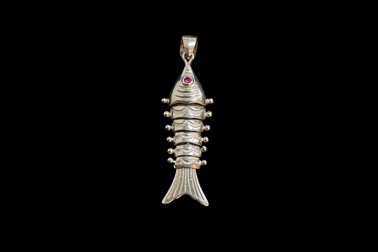 92.5 Silver Fish Pendant | Stylish Symbolic Design | Elegant Jewellery