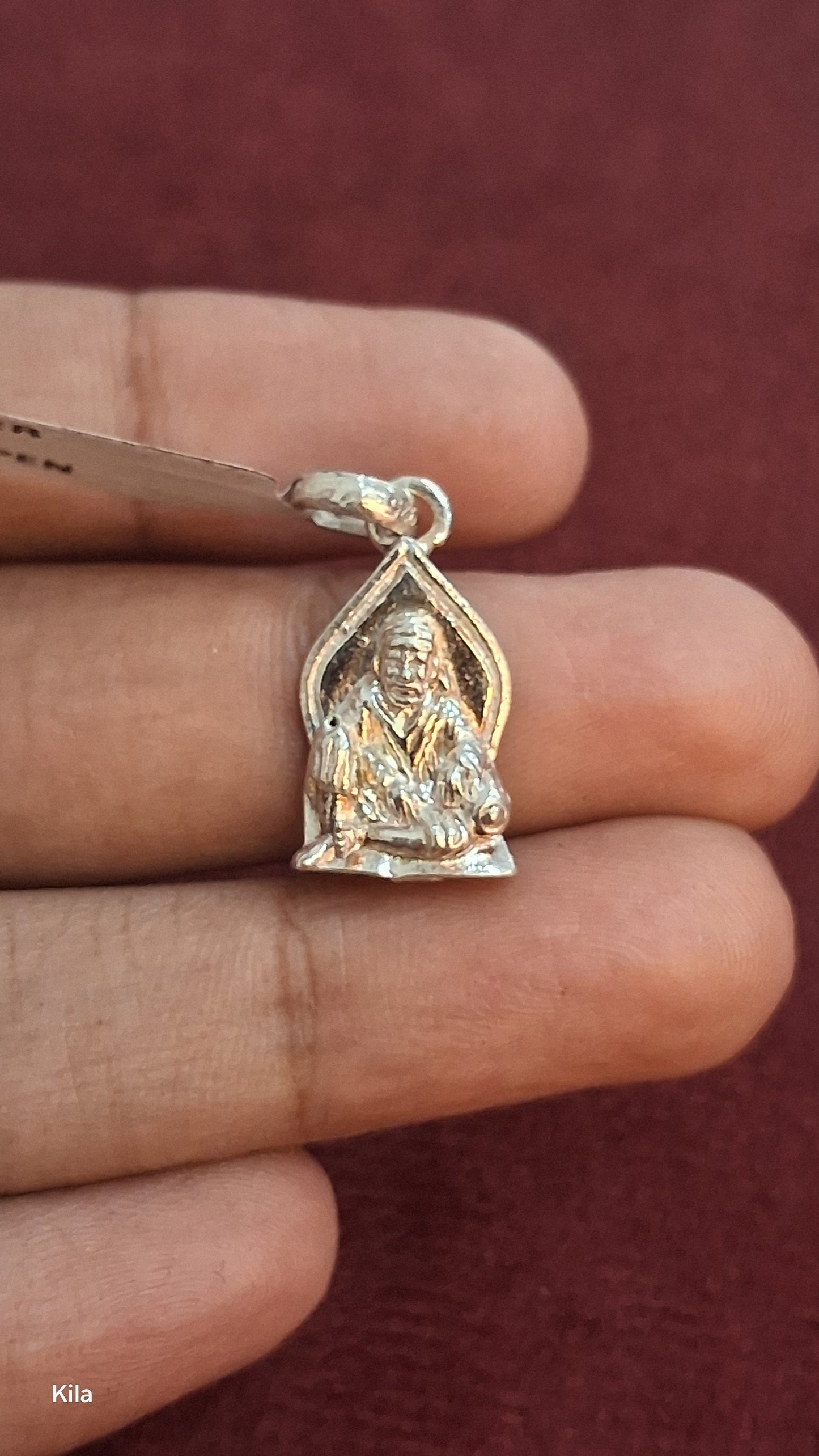 92.5 Silver Sai Baba Devotional Pendant | Elegant Spiritual Design | Jewellery