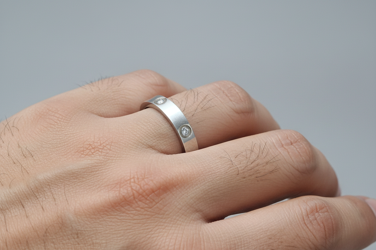 92.5 Silver Men’s Ring | Stylish Classic Finish | Elegant Jewellery