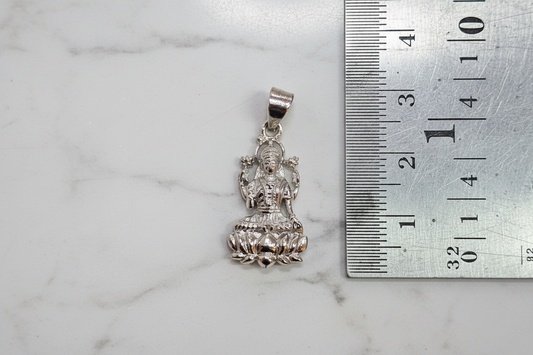 92.5 Silver Lakshmi Devi Pendant | Prosperity Divine Design | Jewellery