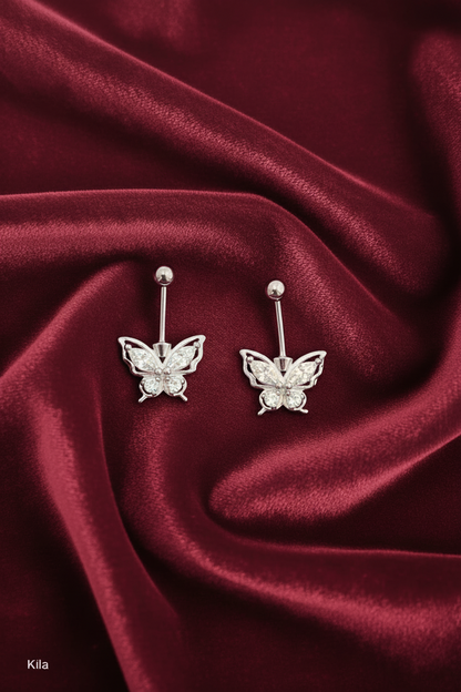 92.5 Silver Butterfly Bugadi Pair| Stylish Cute Design | Elegant Jewellery
