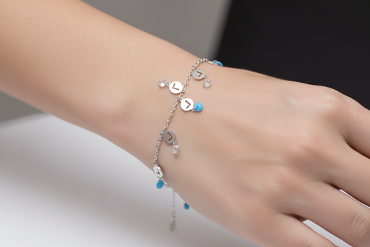 92.5 Silver Charm Bracelet | Stylish Trendy Design | Elegant Jewellery
