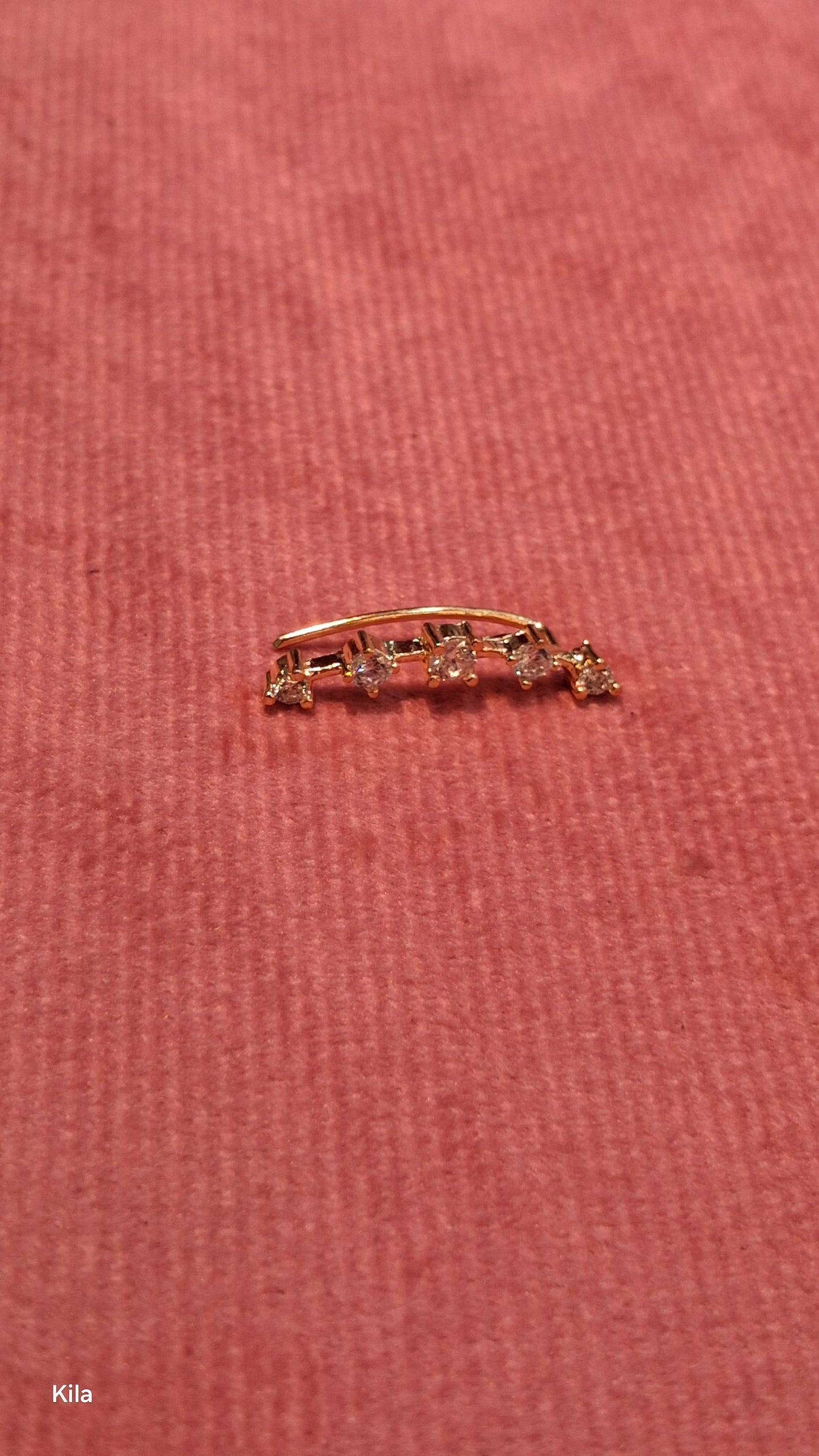 92.5 Silver Premium Gold Plated Earcuff | Refined Modern Design | Stylish Jewellery