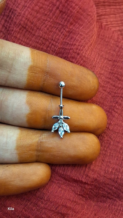92.5 Silver Leaf Bugadi | Stylish Nature Design | Elegant Jewellery