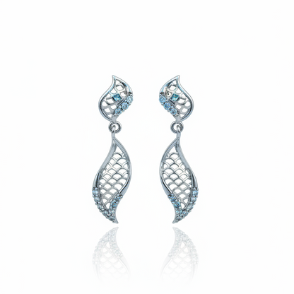 92.5 Silver Premium Earrings | Stylish Elegant Design | Luxury Jewellery