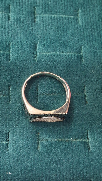 92.5 Silver Men’s Ring Size 23 | Stylish Premium Design | Elegant Jewellery