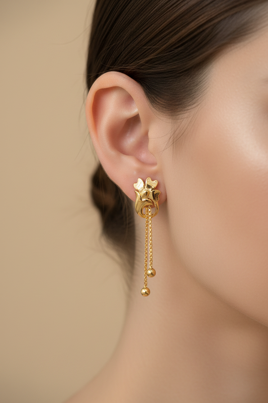 92.5 Silver Chain Model Jhumkis | Stylish Hanging Design | Jewellery
