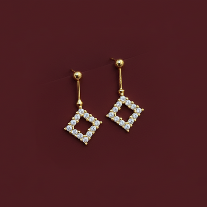 92.5 Silver Gold Plated Diamond Bugadi | Stylish Premium Design | Elegant Jewellery