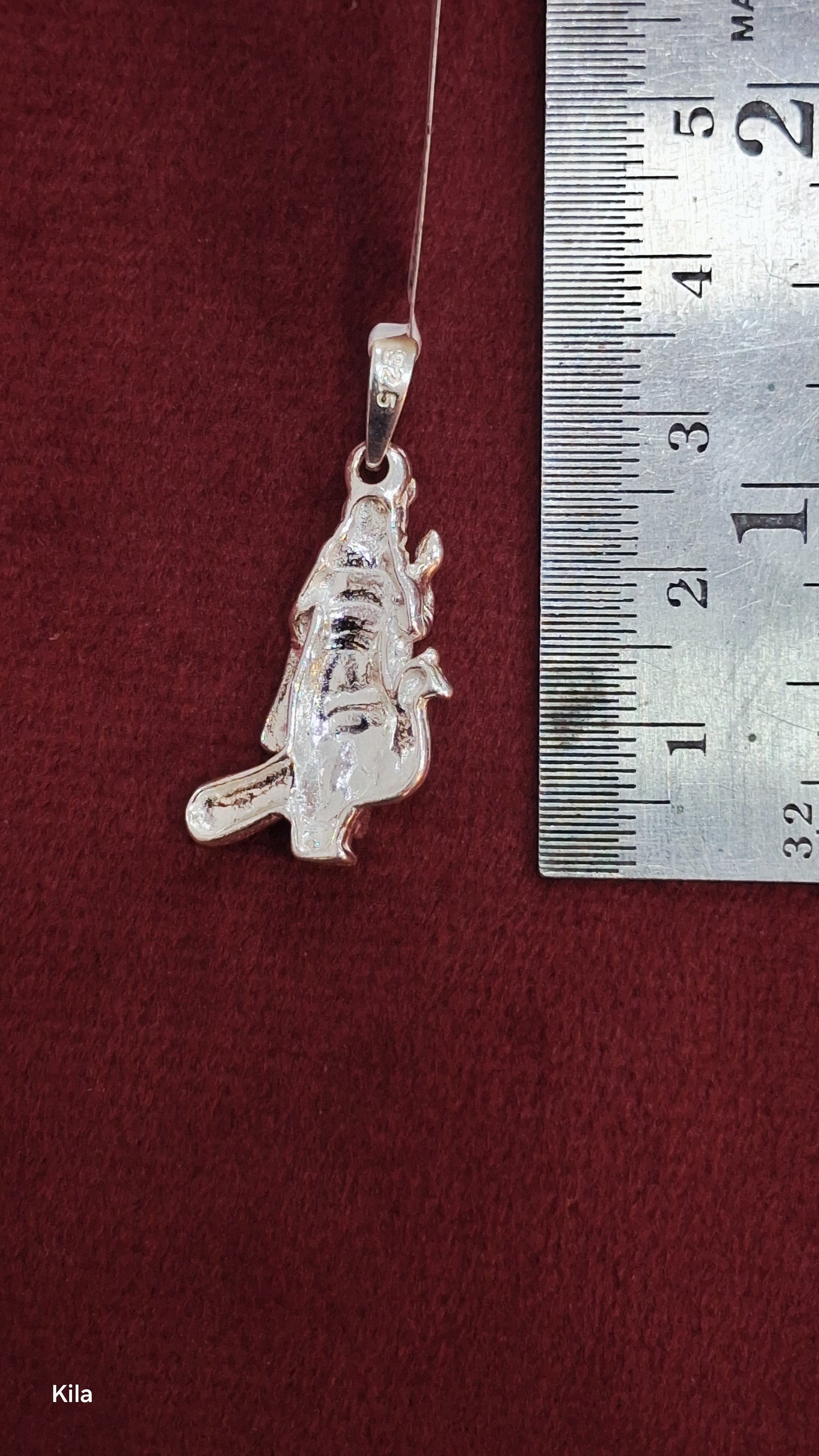 92.5 Silver Karthikeya Swamy Pendant | Divine Warrior Design | Elegant Jewellery