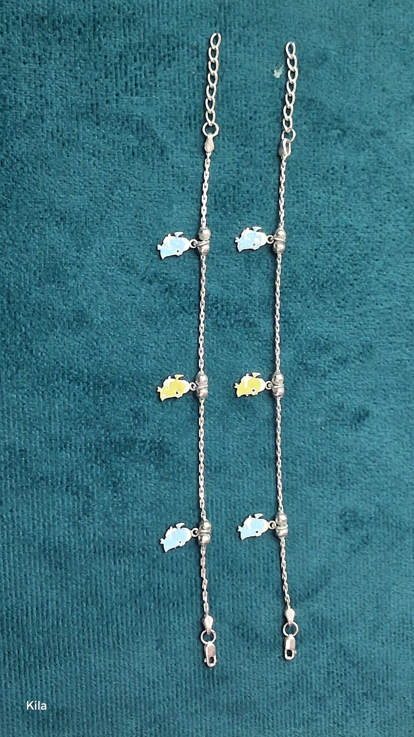 92.5 Silver Kids Anklets | Stylish Minimal Design | Elegant Jewellery