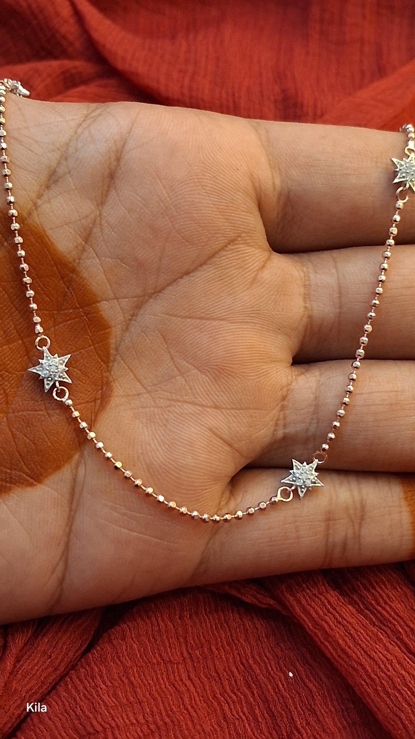 925 Silver Premium Rose Gold Plated Chain 18 Inches | Stylish Elegant Design | Jewellery