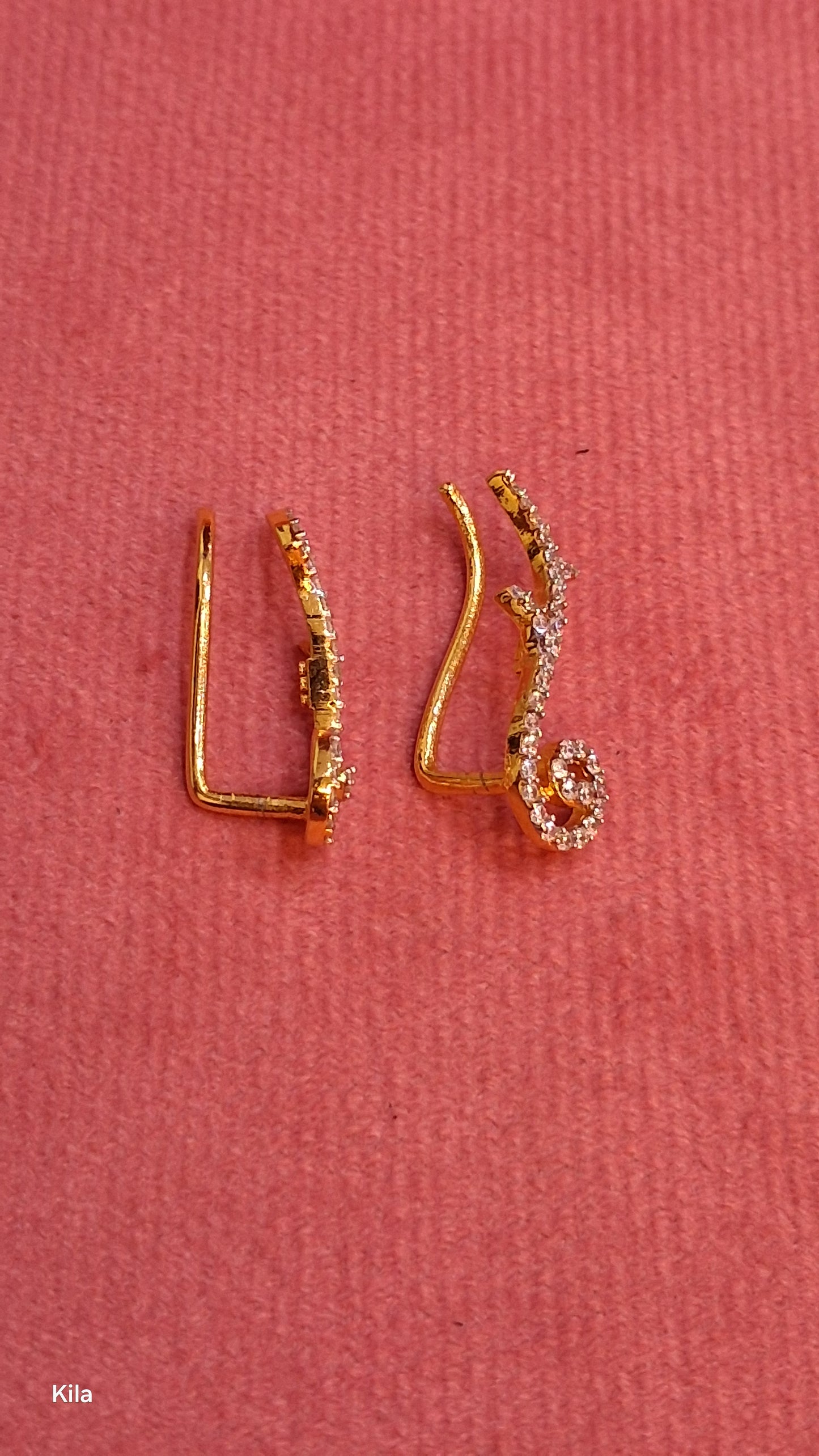 92.5 Silver Premium Gold Plated Earcuffs | Refined Smooth Finish | Elegant Jewellery