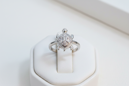 92.5 Silver Stylish Tortoise Ring | Elegant Symbolic Design | Daily Wear Jewellery