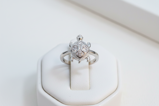 92.5 Silver Stylish Tortoise Ring | Elegant Symbolic Design | Daily Wear Jewellery
