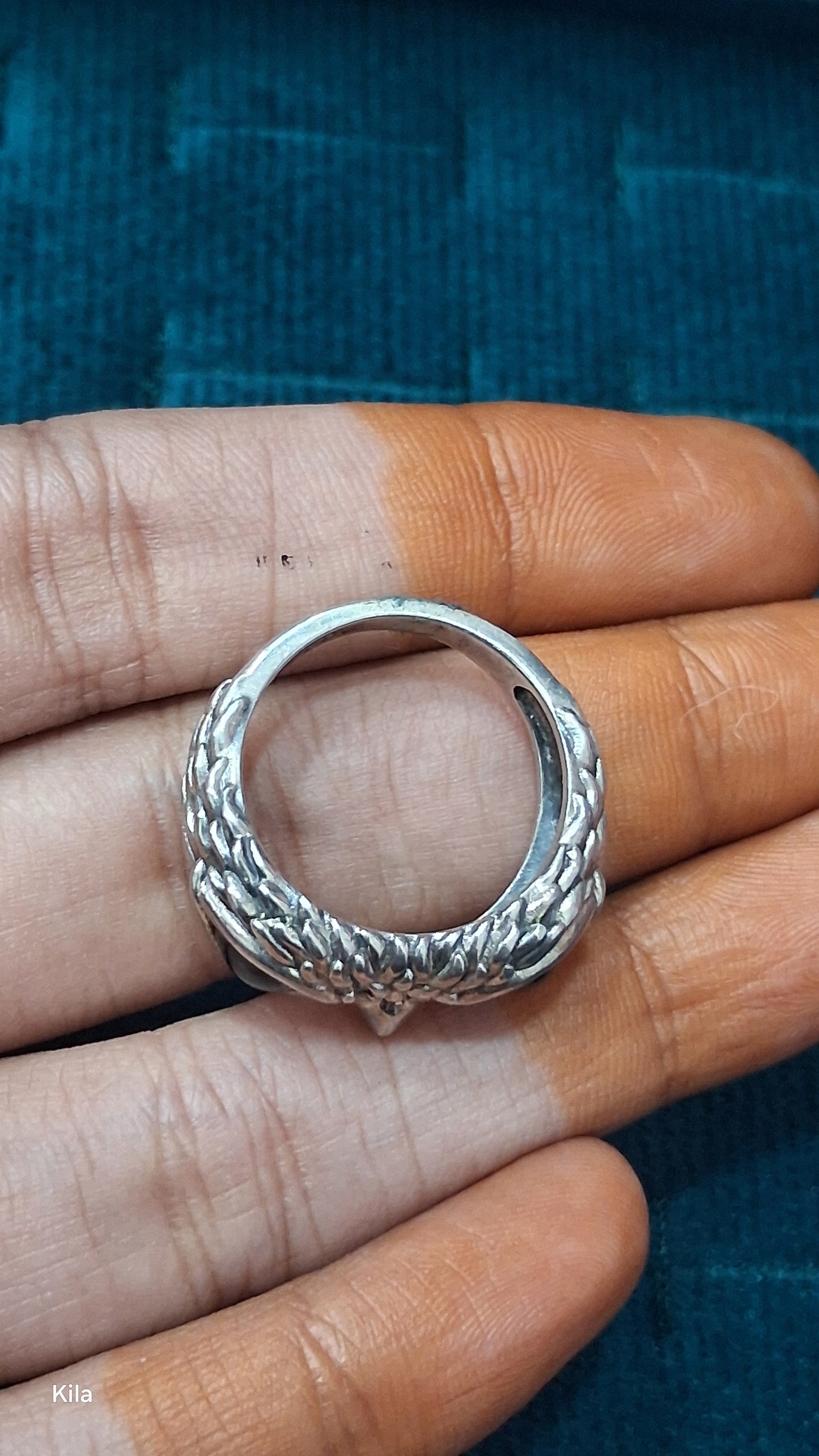 92.5 Silver Owl Men’s Ring Size 15 | Stylish Animal Motif Design | Elegant Jewellery