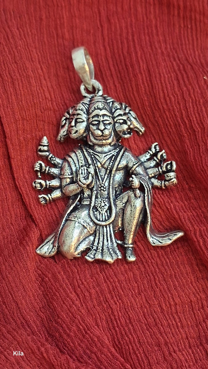 925 Silver Hanuman Ji Pendant | Stylish Spiritual Design | Divine Jewellery