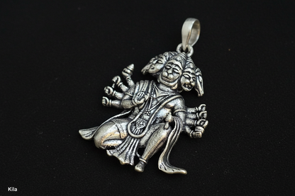 925 Silver Hanuman Ji Pendant | Stylish Spiritual Design | Divine Jewellery