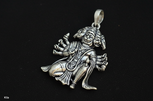 925 Silver Hanuman Ji Pendant | Stylish Spiritual Design | Divine Jewellery
