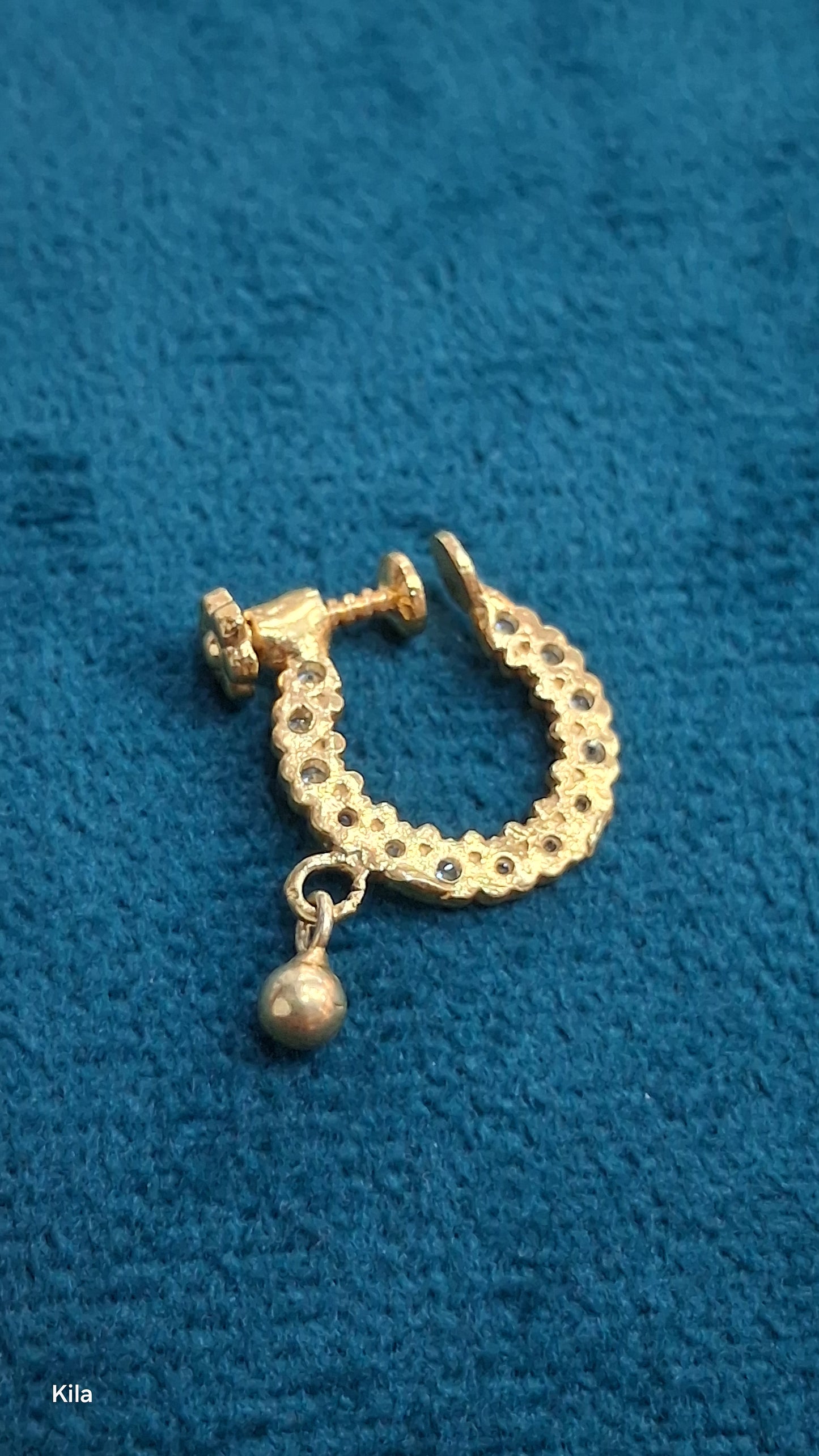 92.5 Silver Gold Plated Septum | Stylish Modern Design | Elegant Jewellery