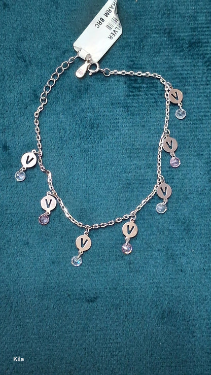 92.5 Silver Charm Bracelet | Stylish Classic Design | Elegant Jewellery