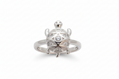 92.5 Silver Minimal Tortoise Ring | Stylish Simple Design | Everyday Jewellery
