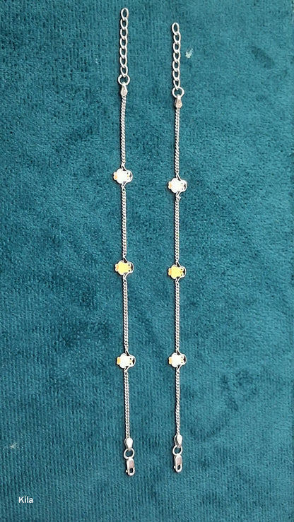92.5 Silver Kids Penguin Anklets | Stylish Cute Design | Elegant Jewellery