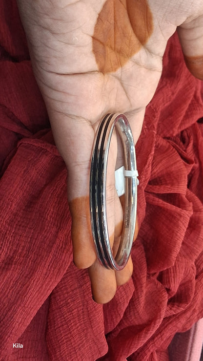 92.5 Silver Men’s Kada 2.8 | Stylish Refined Design | Elegant Jewellery