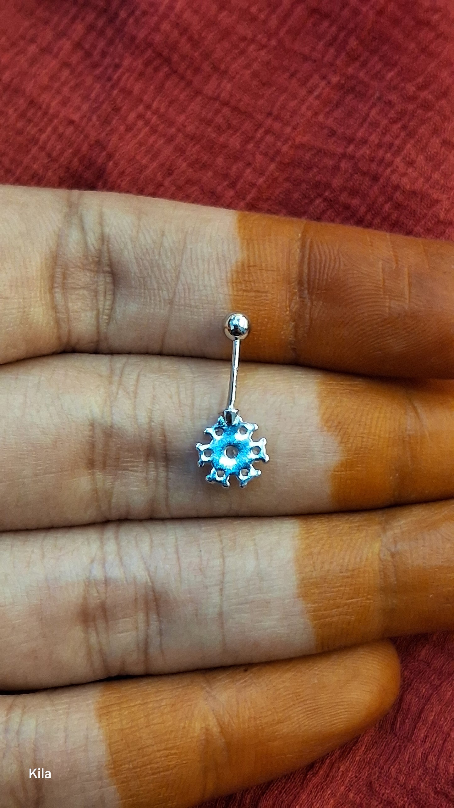 92.5 Silver Flower Bugadi | Stylish Elegant Floral Design | Traditional Jewellery