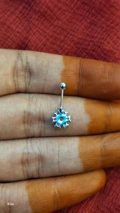 92.5 Silver Flower Bugadi | Stylish Elegant Floral Design | Traditional Jewellery