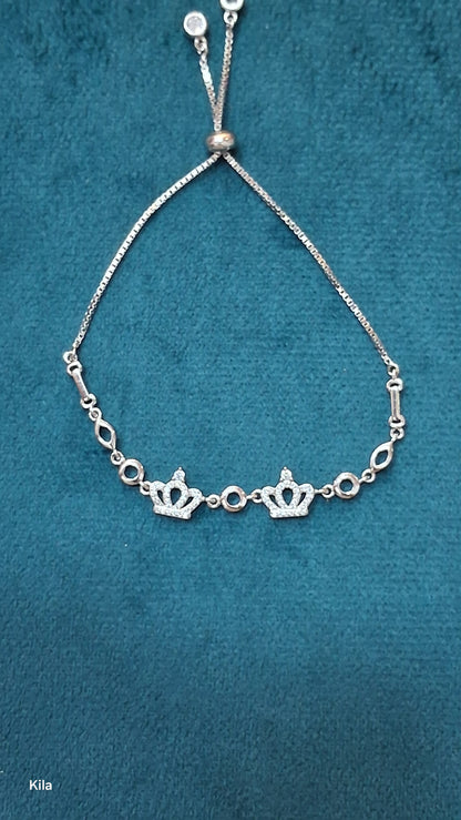 92.5 Silver Queen Bracelet | Stylish Premium Design | Elegant Jewellery